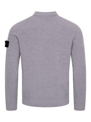 Strickpullover mit Logo-Patch