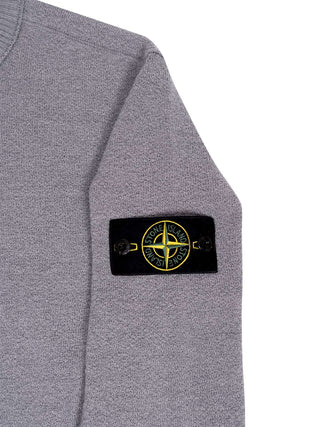 Strickpullover mit Logo-Patch