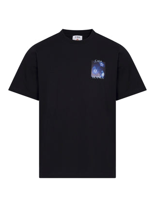 Meduse Print T-Shirt in Schwarz