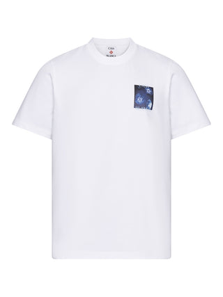 Meduse Print T-Shirt in Weiß