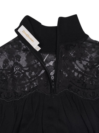 Valiant Lace Bluse in Schwarz