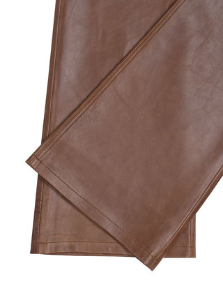 Flora Silky Lederhose in Tan