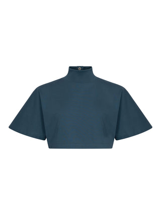 Kurzes T-Shirt aus Baumwolljersey