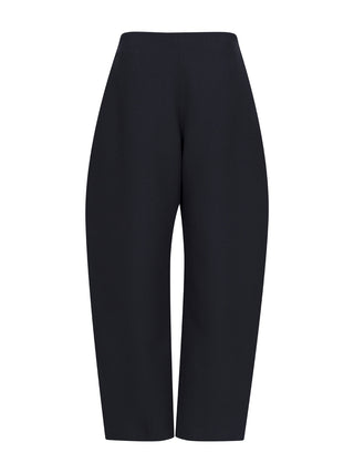 Runde Hose aus Woll-Crepe