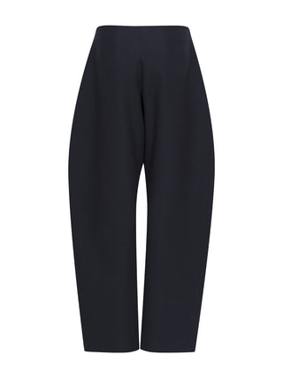 Runde Hose aus Woll-Crepe