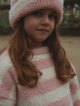 Softy Pullover mit Streifen