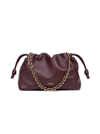 Mittelgroße Flamenco Tasche aus samtigem Nappa-Lammleder