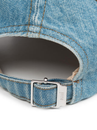 Cap aus blauem Baumwoll-Denim