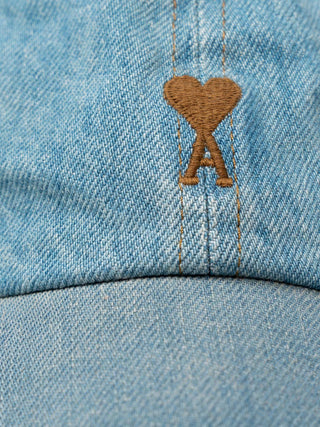 Cap aus blauem Baumwoll-Denim
