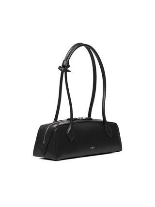 Mittelgrosse Tasche Le Teckel aus glänzendem Ziegenleder
