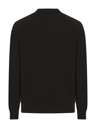 Strickpullover mit Logo-Patch