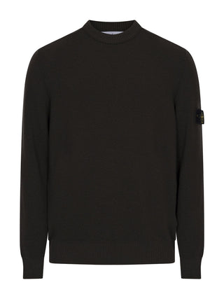 Strickpullover mit Logo-Patch