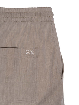 Hose mit Kordelzug aus Wolle und Baumwolle