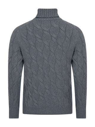 Cabled Cashmere Turtleneck