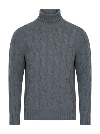 Cabled Cashmere Turtleneck