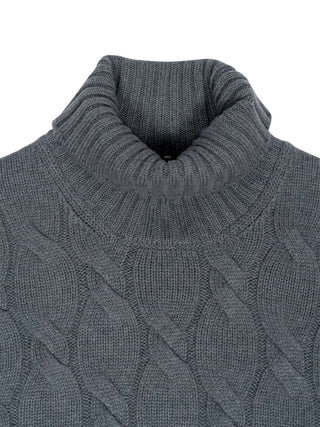 Cabled Cashmere Turtleneck