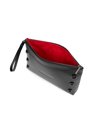 Kosmica Pouch - Glattes Kalbsleder - Schwarz