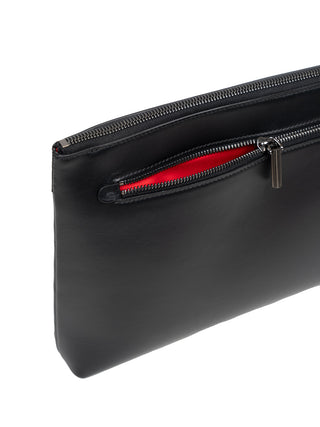 Kosmica Pouch - Glattes Kalbsleder - Schwarz