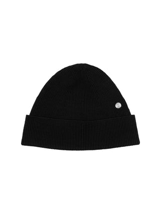 Beanie aus Wolle mit Niete