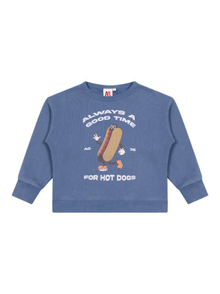 Oscar Sweatshirt Hot Dog - Blau