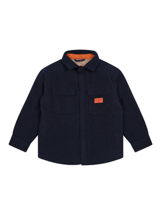 Wende-Overshirt OL - Navy/Beige