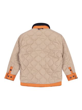 Wende-Overshirt OL - Navy/Beige