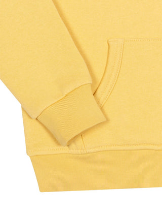 Sweat-Troyer mit Kragen aus Baumwollfleece - Gelb
