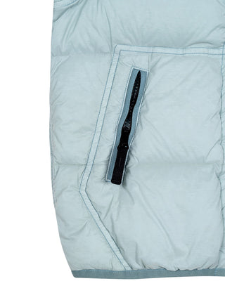 Kurzer Daunenparka – Hellblau