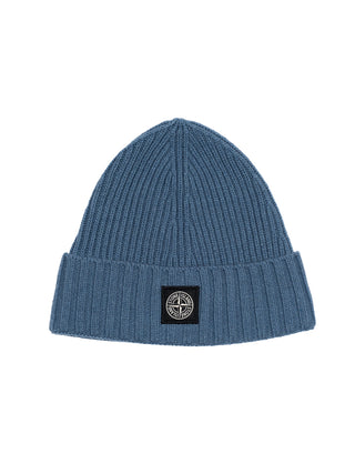 Strickbeanie mit Kompass-Logo - Hellblau