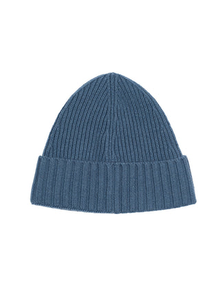 Strickbeanie mit Kompass-Logo - Hellblau