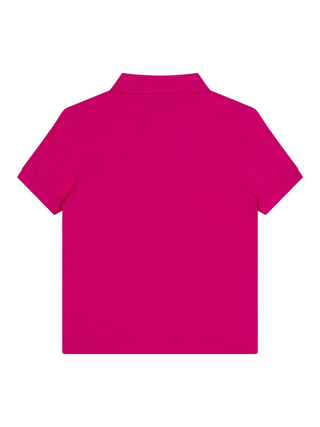 LCB SS Piqué-Poloshirt mit Logo - Fuchsia
