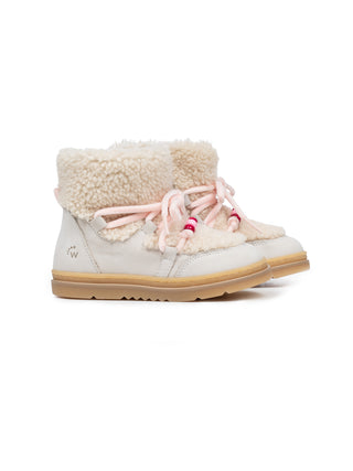 Bootie mit Teddyfleece - Beige