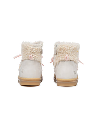 Bootie mit Teddyfleece - Beige