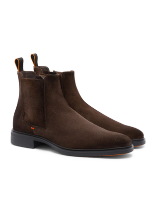 Dunkelbraune Stiefeletten Easy aus Wildleder
