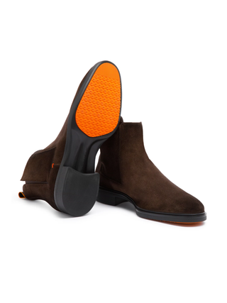 Dunkelbraune Stiefeletten Easy aus Wildleder