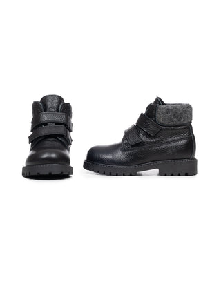 Lederstiefel Montana 0800 Nero - Schwarz