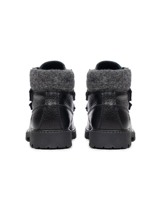 Lederstiefel Montana 0800 Nero - Schwarz