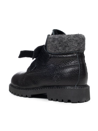 Lederstiefel Montana 0800 Nero - Schwarz