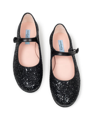 Glitzer-Ballerina - Schwarz