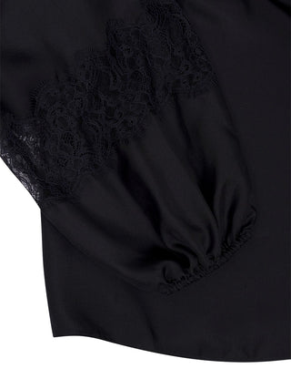 Bess Longsleeve Seidenbluse Noir