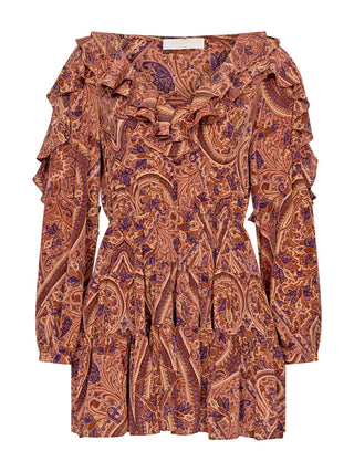 Vivi Longsleeve Mini Seidenkleid