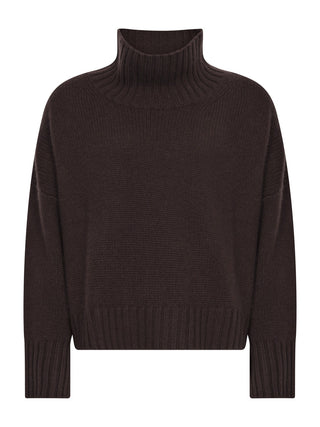 Girlfriend Turtleneck aus Kaschmir Mocha
