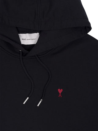 Ami de Coeur Hoodie aus Baumwollstoff Schwarz