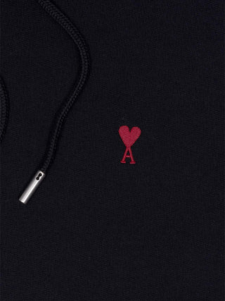 Ami de Coeur Hoodie aus Baumwollstoff Schwarz
