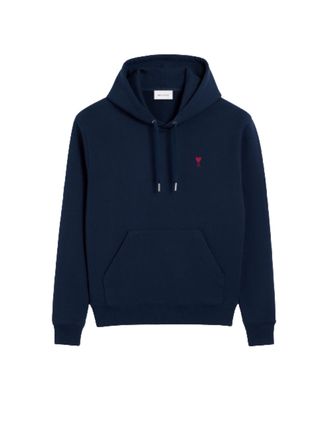 Ami de Coeur Hoodie aus Baumwollstoff Blau