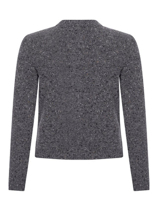 Strickjacke mit  Stehkragen