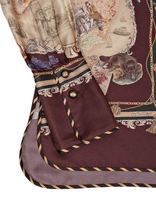 Valiant Twill Shirt Plum Scarf