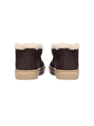 Loafer mit Lammfell - Braun