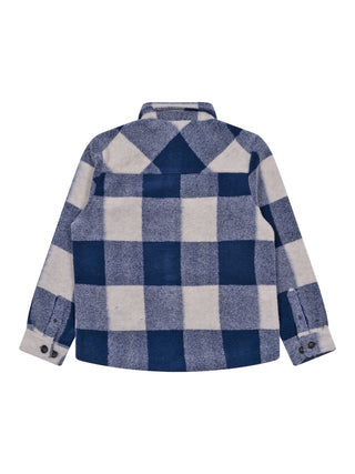 Levi Overshirt Marty kariert - Blau/Creme