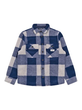Levi Overshirt Marty kariert - Blau/Creme